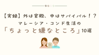 【実録】外は宮殿、中はサバイバル!?マレーシア・コンド生活の「ちょっと嫌なところ」10選